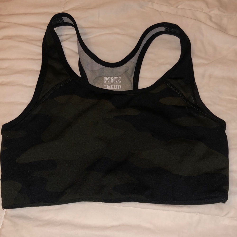 PINK Victoria’s Secret camo sports bra